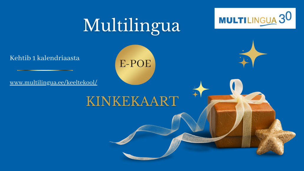 Multilingua e-poe kinkekaart